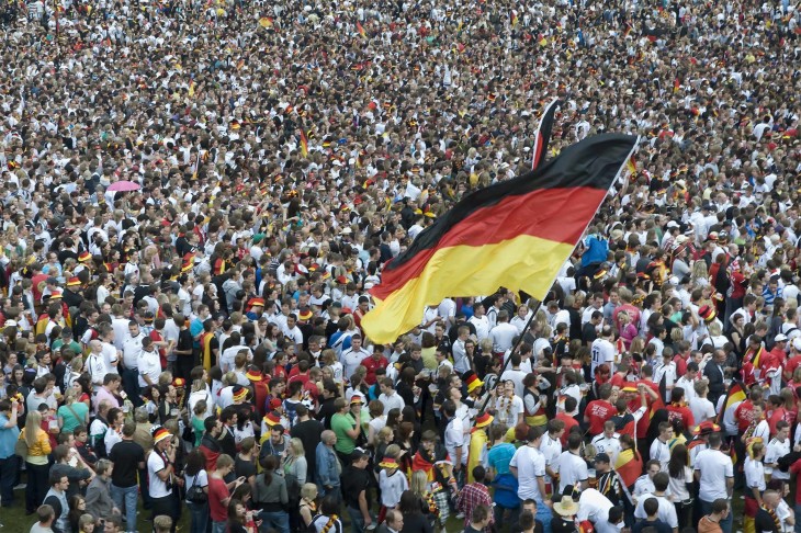 Public Viewing  auf der Wöhrder Wiese in Nürnberg ist bundesweit unter den Top-Ten der WM-Events, derzeit auf Platz 3, hinter Berlin und Hamburg.