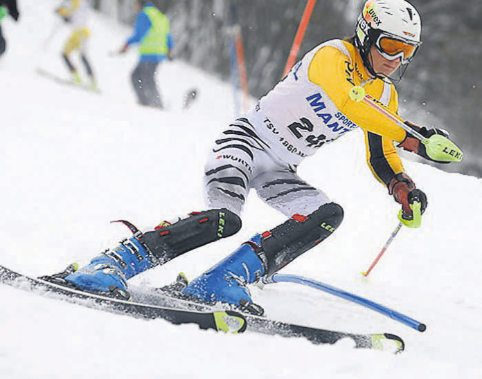 Robin Kraft (SC Rothenberg) fuhr im Slalom auf dem Gudiberg bei der WM der Amateure in Garmisch-Partenkirchen auf den beachtlichen 20. Platz.