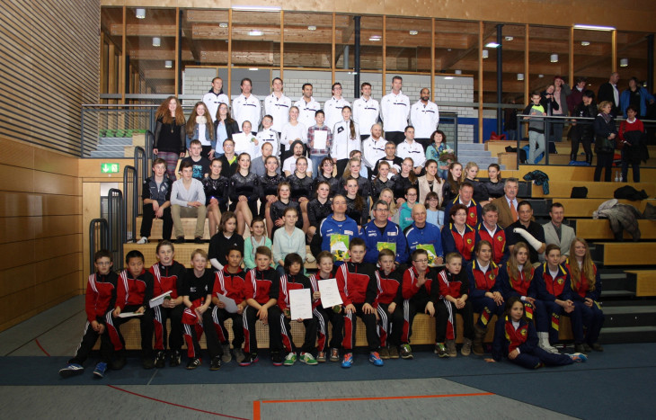Die geehrten Sportlerinnen und Sportler