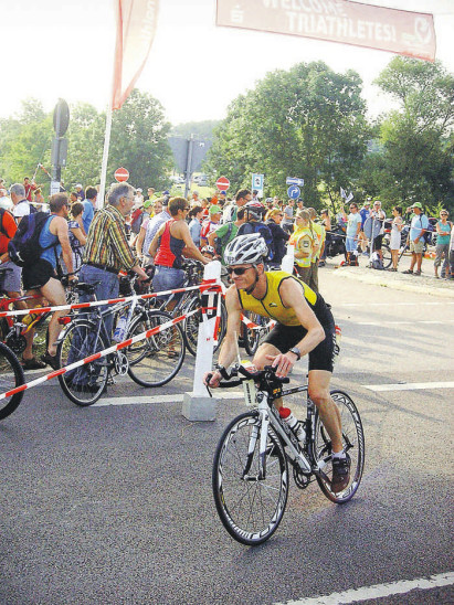 Unterwegs auf der Radstrecke: Jörg Reinhardt