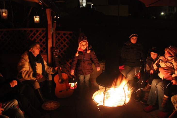 Stimmungsvoll war es beim Schnaittacher Wintermärchen am Montag bei Familie Sciortino