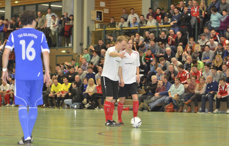 Szene aus dem Spiel der Feuchter gegen Solnhofen vom vergangenen Wochenende: Der SC wurde Kreismeister, gibt sich aber jetzt bescheiden. Foto: Istel