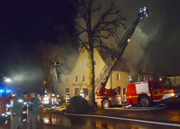 Im Dezember wurde im geplanten Asylbewerberheim in Vorra ein Feuer gelegt. Foto: S. Fuchs