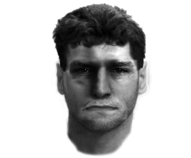 Mit diesem Phantombild sucht die Polizei nach dem Unbekannten