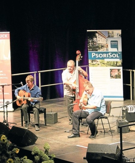 Das Diknu Schneeberger-Trio begeisterte die Zuhörer. Foto: Stötzner