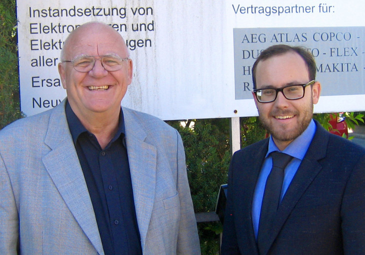 Adolf Pohl und Felix Locke (von links) bilden ein Tandem. Foto: Privat