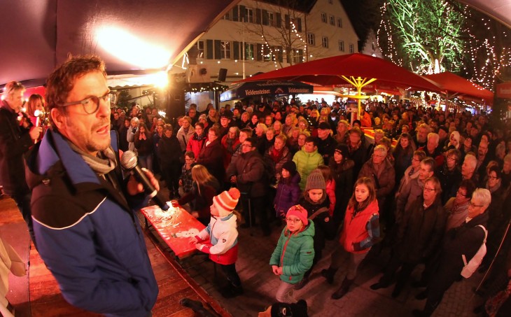 Bernd Regenauer beim Markt der langen Gsichter. Foto: J. Ruppert
