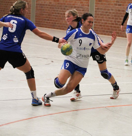 In den Heimspielen zeigte die Formkurve der Winkelhaiderinnen zuletzt leicht nach oben, auch wenn wie hier gegen die HSG Fichtelgebirge kein Sieg heraussprang.