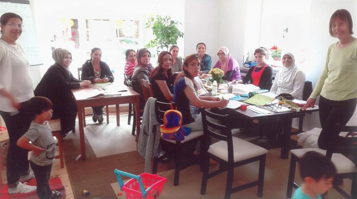 Die Sprachkurse im neuen „Komm“ in Hersbruck werden gut angenommen. Parallel findet die Krabbelgruppe statt.