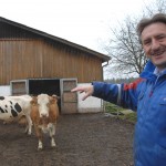Der Landwirt und seine Kühe: Günther Felßners Hof befindet sich im Laufer Ortsteil Günthersbühl.