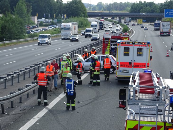 Unfall A9 Lauf