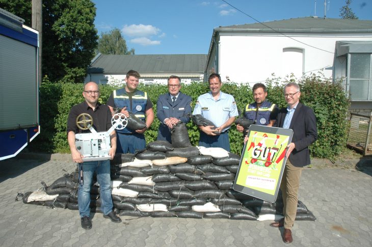 Sandsäcke Spende THW Lauf