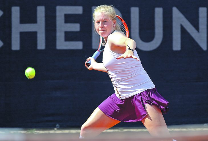 20.05.2017 --- Tennis --- WTA NÜRNBERGER Versicherungscup 2017 --- Foto: Sport-/Pressefoto Wolfgang Zink / JüRa --- 
Lara Schmidt (GER)