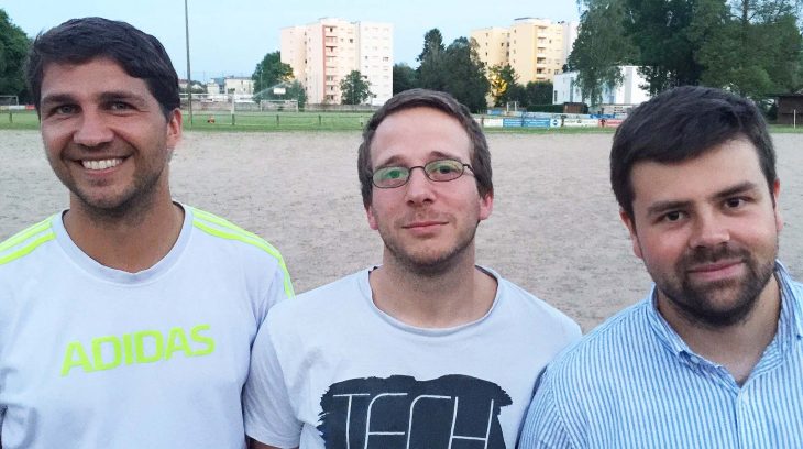 Franz Gehle, Max Kleemeier und Stephan Walther Trainer des TSV Altenfurt in der Saison 2016/17.