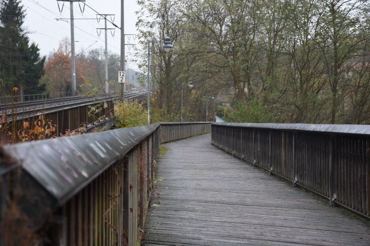 Vier Wochen soll der Steg an der S-Bahn-Strecke geschlossen bleiben.