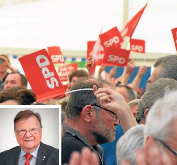 Die SPD muss sich erst wieder aufrichten, meint Wolfgang Plattmeier (kleines Bild links). Das größere Foto stammt vom Politischen Aschermittwoch in Vilshofen.
