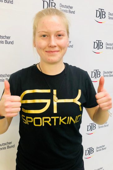 Daumen hoch für gute Leistungen: Lara Schmidt.