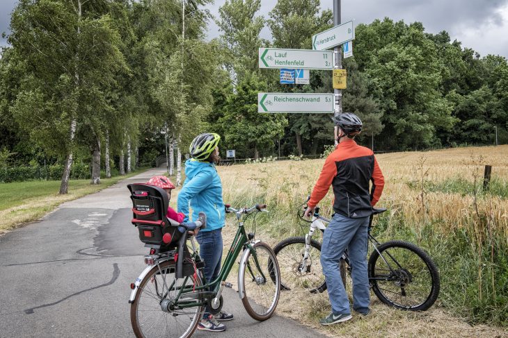 Gute Beschilderung ist ein wichtiger Punkt für viele Fahrradfahrer im Nürnberger Land. Außerdem endeten noch immer zu viele Radwege an den Ortseingängen, so ein Kritikpunkt bei dem ersten Bürgerforum.