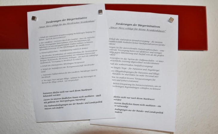 So sehen die Thesenblätter der BI aus.