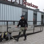 Ein Spürhund führte die Ermittler zum mutmaßlichen Fluchtfahrrad des Bankräubers.