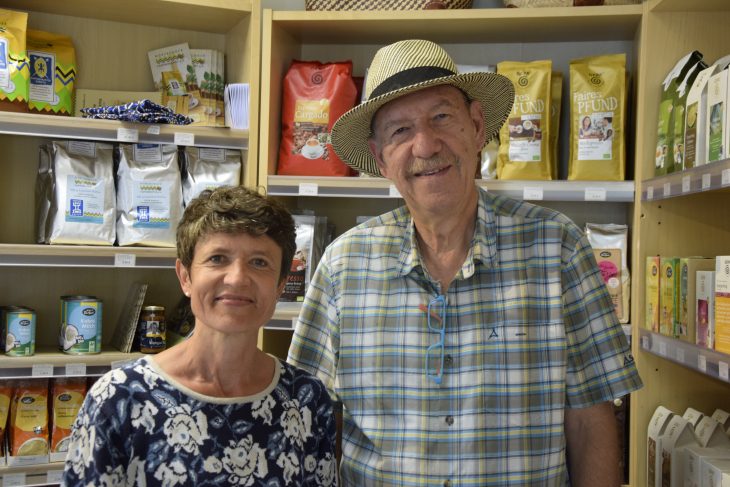 Leidenschaft und viel Engagement: Claudia Friedrich und Helmut Schleif betreiben seit vielen Jahren den Fairen Jakob in Feucht.