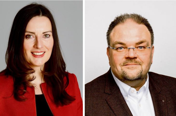 Christa Heckel (Grüne) und Markus Lüling (FDP) ziehen in den Bezirkstag ein.