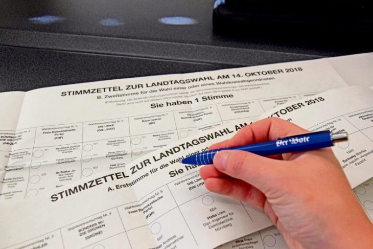 Für die Land- und Bezirkstagswahlen gibt es je zwei Stimmen zu vergeben.