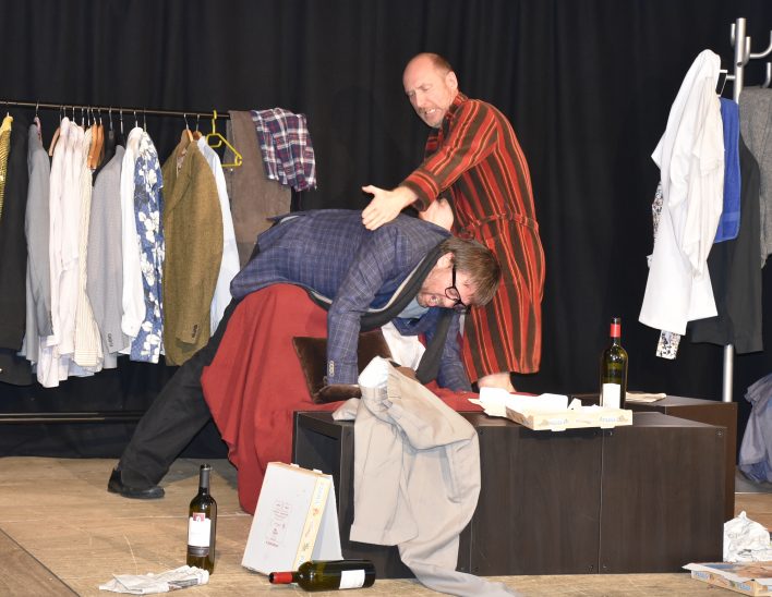Ein Angriff auf die Lachmuskeln: Alex Teubner und Rainer Turba im PZ-Kulturraum.