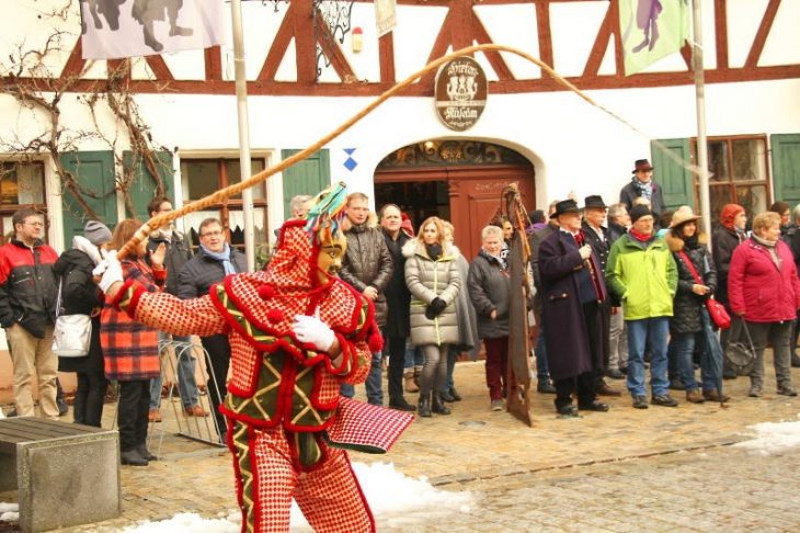 Die Kindinger „Fosanegl“ waren die Stargäste beim traditionellen Hersbrucker Hirtentag.