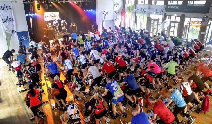 Immer eine große Veranstaltung: das Indoorcycling des Radl-Express zugunsten der Tafel Nürnberger Land.