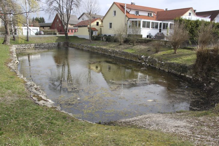 Als Dorfweiher wird das Gewässer nicht zu retten sein, das Gelände aber soll optisch aufgewertet werden. Dazu gibt es schon einige Vorschläge.