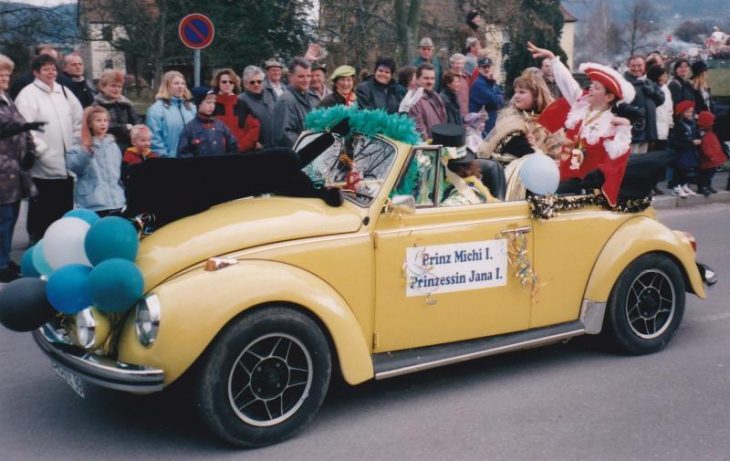 Prinzessin Jana I. und Prinz Michi I. führten vor 20 Jahren den Hersbrucker Rummzug an.