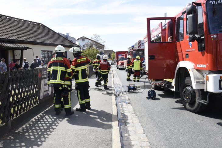 Ein Löschzug der Feuerwehr Röthenbach war schnell vor Ort und verhinderte Schlimmeres.