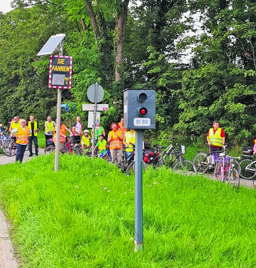 Einer der wenigen Dauerblitzer im Landkreis steht in Schwarzenbruck.