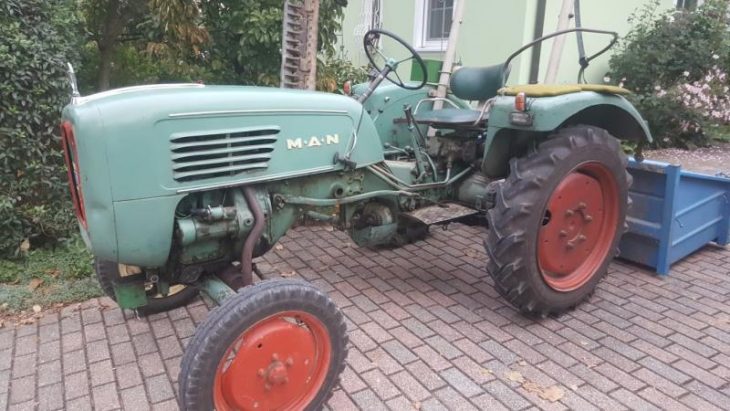 Dieser MAN-Traktor der Baureihe 2 F 1 kam nach sechzig Jahren wieder zu seinem ersten Besitzer zurück.