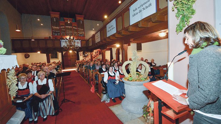 Der Erntedankgottesdienst des Bauernverbands fand in St. Leonhard in Leinburg statt.