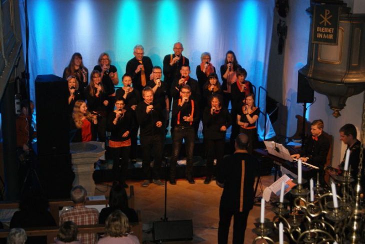Der EC-Profil-Chor sang in Reichenschwand.