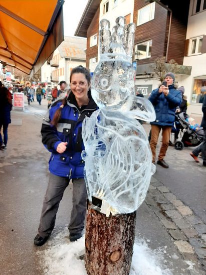 Mit ihrem Eisvogel wurde Roswitha Farnsworth Dritte.