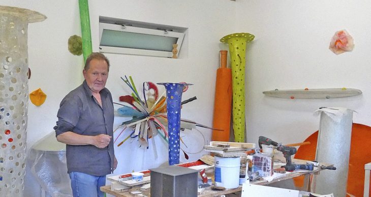 „Ich bin ein sehr unruhiger Mensch“: Der Bildhauer Harald Pompl in seinem Atelier.