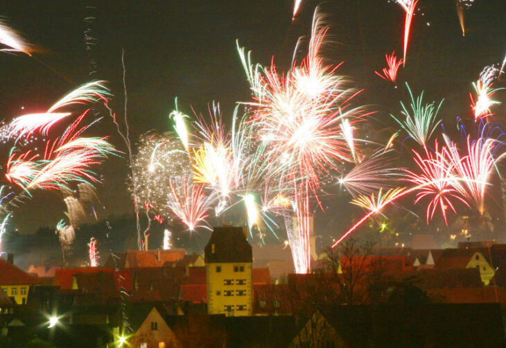 Die Stadt Hersbruck zu Silvester 2020.