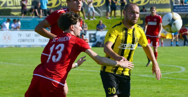 Erstmals in der Startelf und gleich erfolgreich: Ivan Milicevic (rechts) beendet die Torflaute der DJK Vilzing.