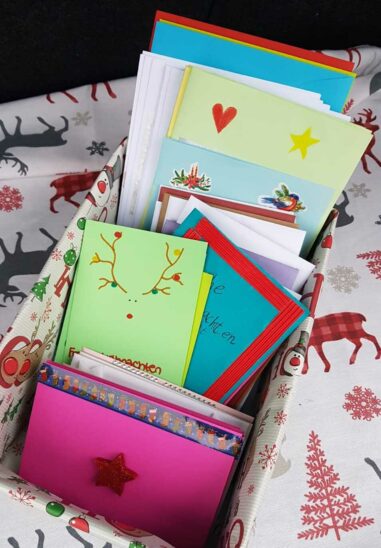 Insgesamt 62 Briefe wurden dem Seniorenheim zur Weiterverteilung übergeben.