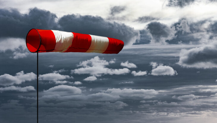 Windböen mit fegten mit bis zu 115 Kilometern pro Stunde über den Landkreis hinweg.