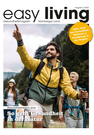 Die Titelseite des neue Gesundheitsmagazins „easy living“, das Samstag, 5. März, erscheint.