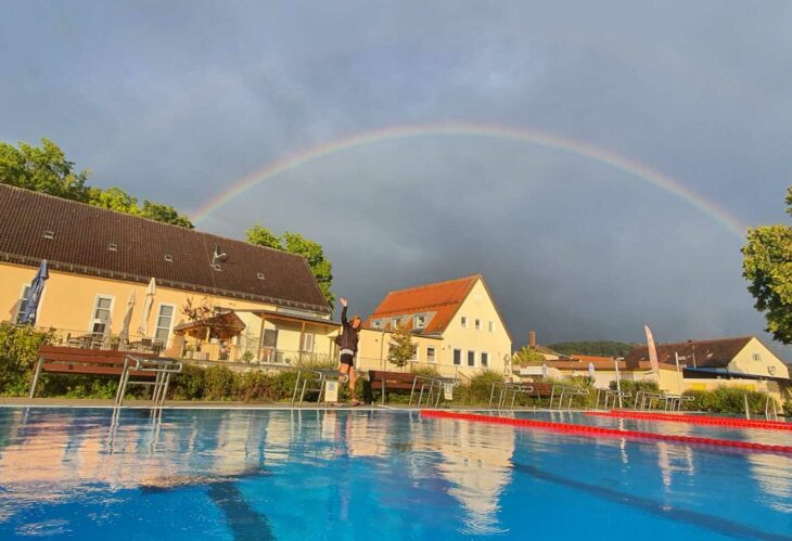 Dieses stimmungsvolle Bild vom Schnaittacher Freibad ist Martin Linek gelungen.