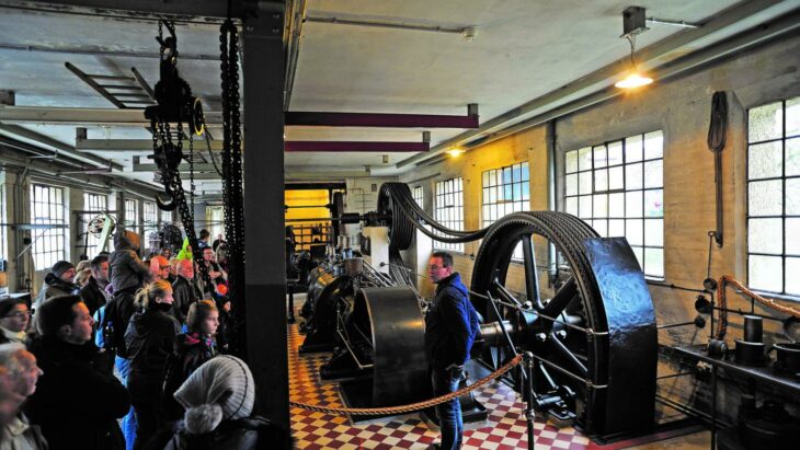 Am Sonntag kann die große Museumsdampfmaschine in Betrieb bestaunt werden.