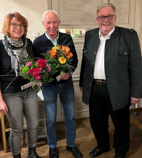 Pauline Regler, Rudi Wolfermann und Bruno Schmidt (v. links).