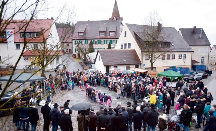 Unser Bild zeigt das letzte Weihnachtssingen in Neunhof im Dezember 2019.