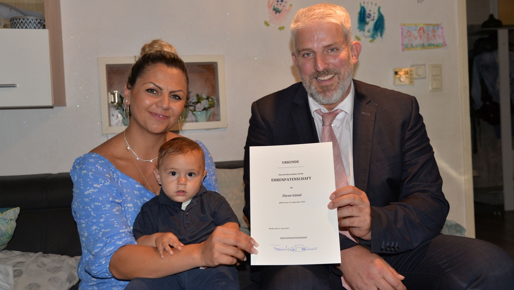 Der Bundespräsident als Ehrenpate NLAND