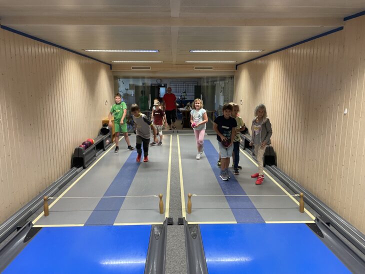 Bei den Spielen entwickelten die Kinder einen großen Ehrgeiz.